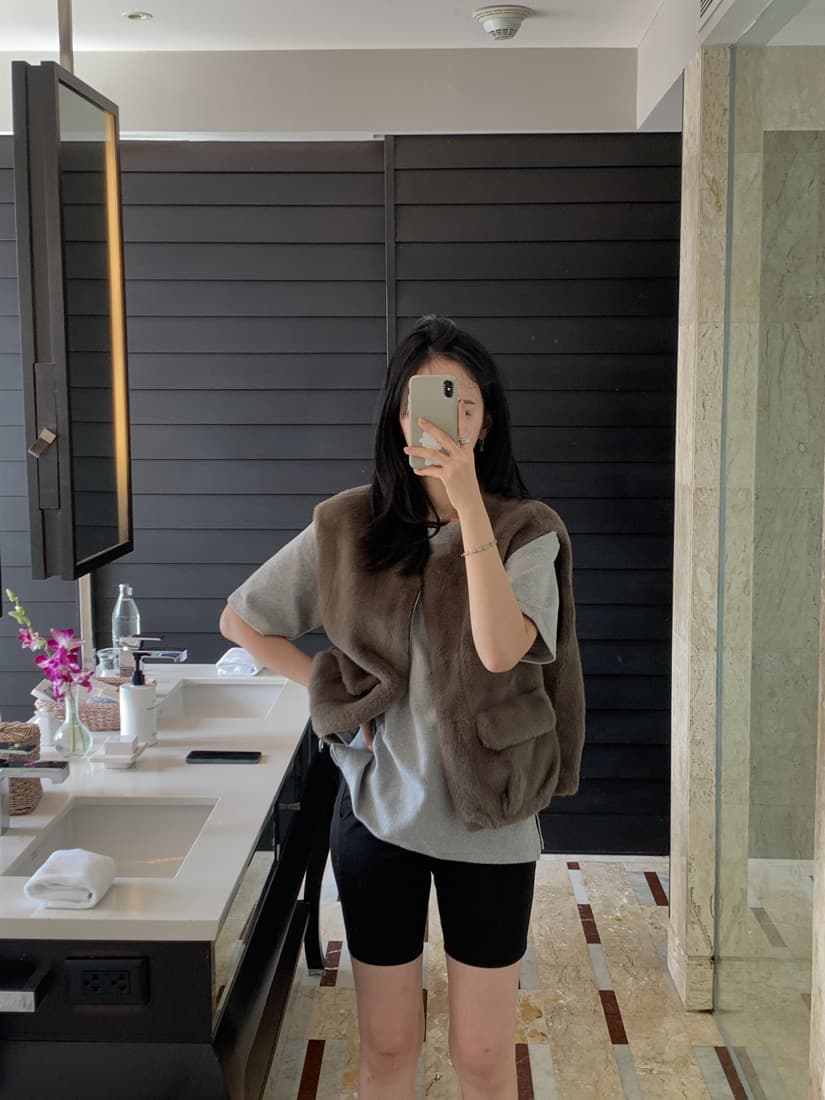 수달 털 베스트 환경 보호 모피 조끼 모피 재킷 한국 chic 빅 사이즈 여성 의류 캐주얼 루즈핏 느긋한 상세 이미지 26