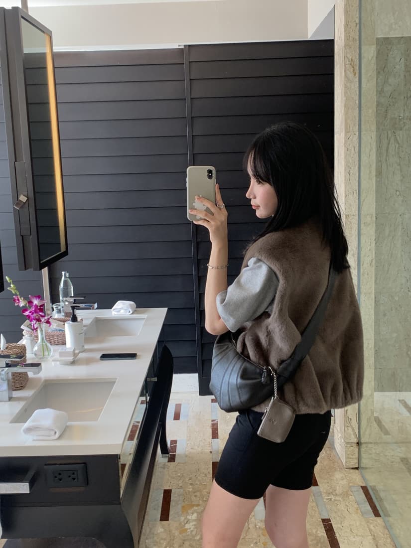 수달 털 베스트 환경 보호 모피 조끼 모피 재킷 한국 chic 빅 사이즈 여성 의류 캐주얼 루즈핏 느긋한 상세 이미지 36