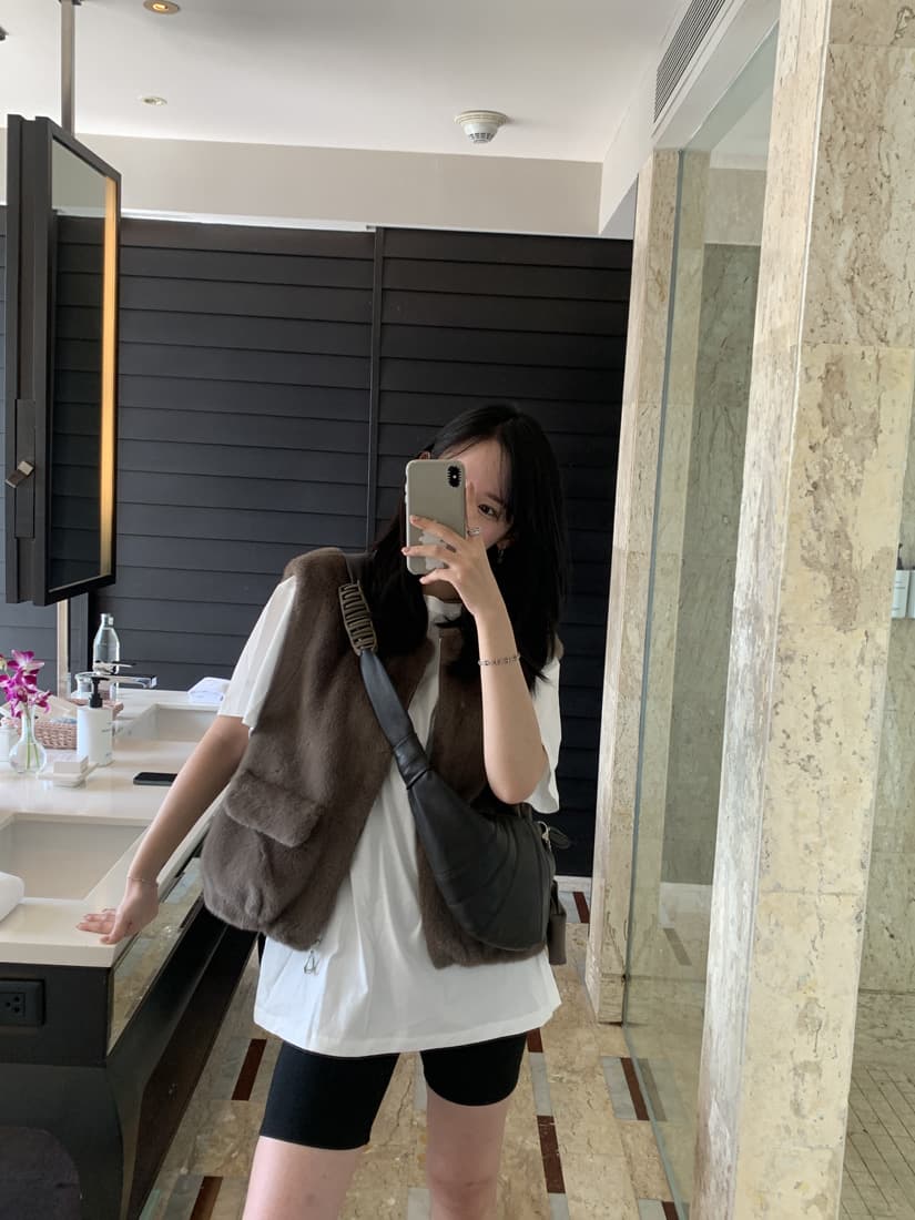 수달 털 베스트 환경 보호 모피 조끼 모피 재킷 한국 chic 빅 사이즈 여성 의류 캐주얼 루즈핏 느긋한 상세 이미지 40