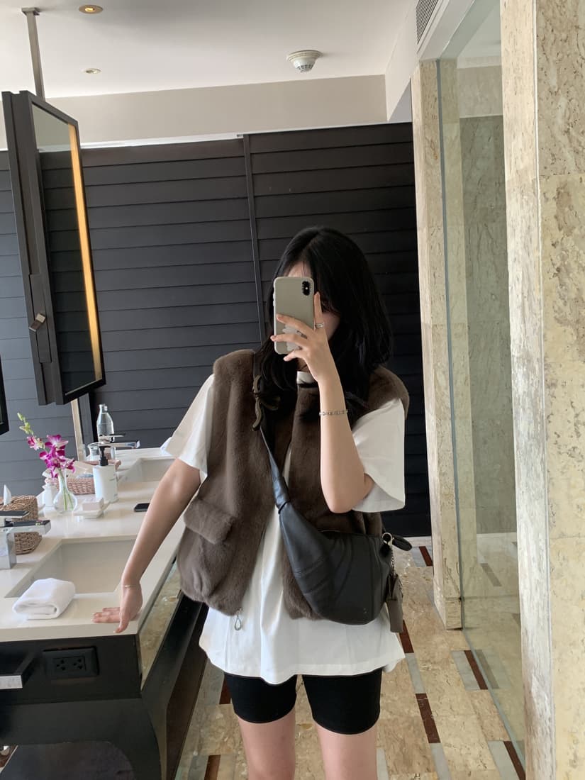 수달 털 베스트 환경 보호 모피 조끼 모피 재킷 한국 chic 빅 사이즈 여성 의류 캐주얼 루즈핏 느긋한 상세 이미지 42