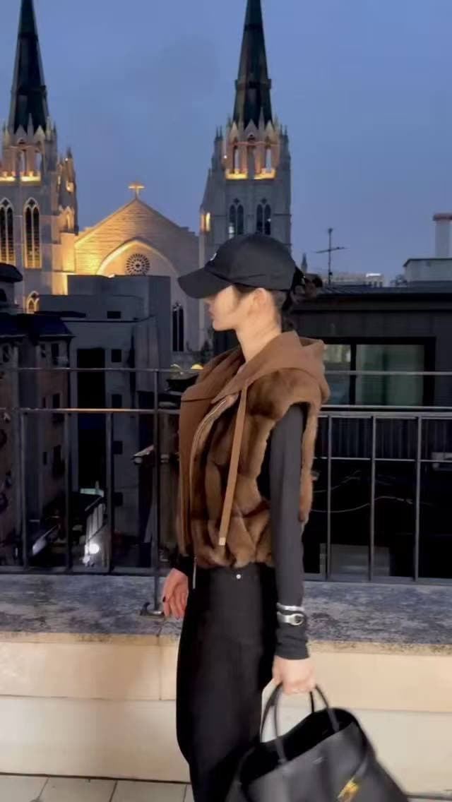 수달 털 베스트 모피 재킷 환경 보호 모피 재킷 한국 동대문 chic 대외 무역 빅 사이즈 여성 의류 상세 이미지 11