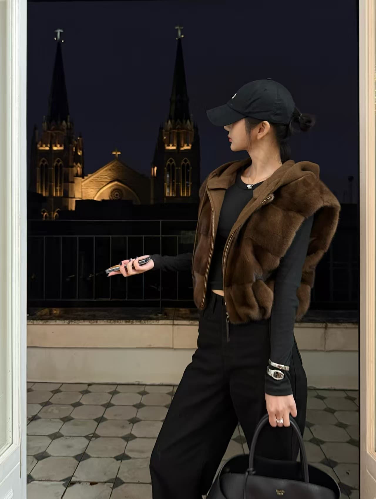 수달 털 베스트 모피 재킷 환경 보호 모피 재킷 한국 동대문 chic 대외 무역 빅 사이즈 여성 의류 상세 이미지 13