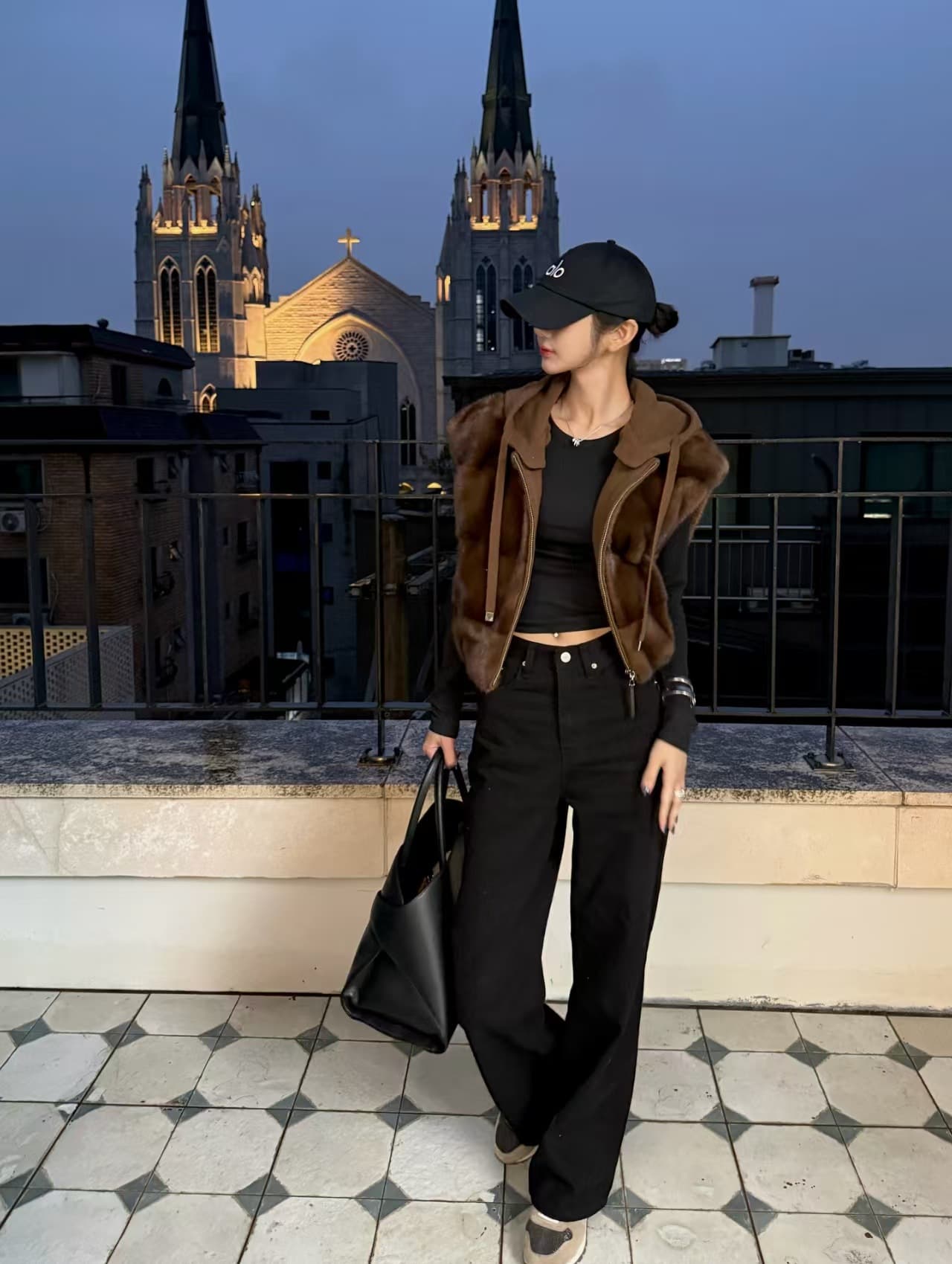수달 털 베스트 모피 재킷 환경 보호 모피 재킷 한국 동대문 chic 대외 무역 빅 사이즈 여성 의류 상세 이미지 14