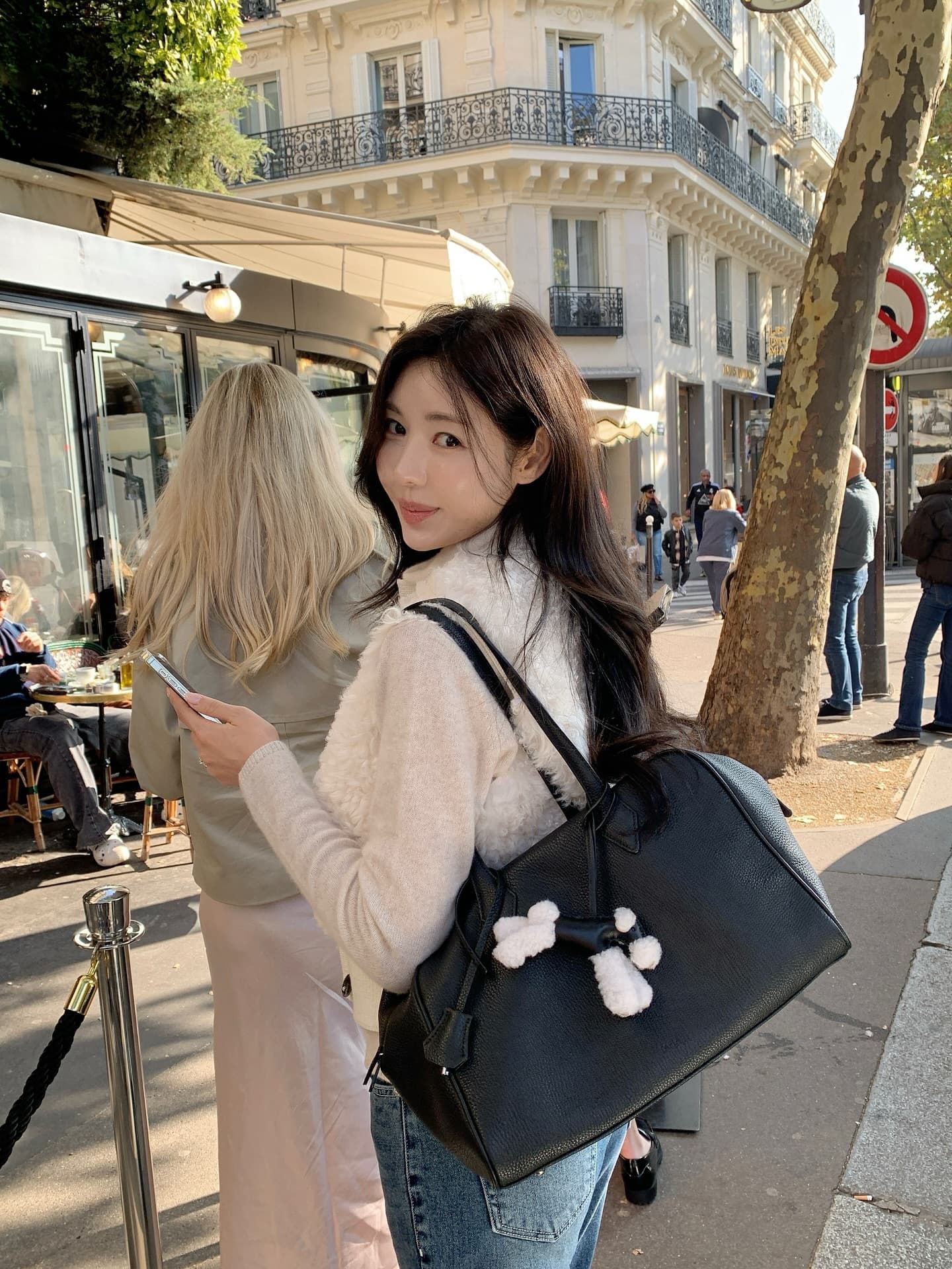 양털 베스트 모피 재킷 모피 조끼 한국 동대문 chic 우아함 세련된 외국 가스 빅 사이즈 상세 이미지 5