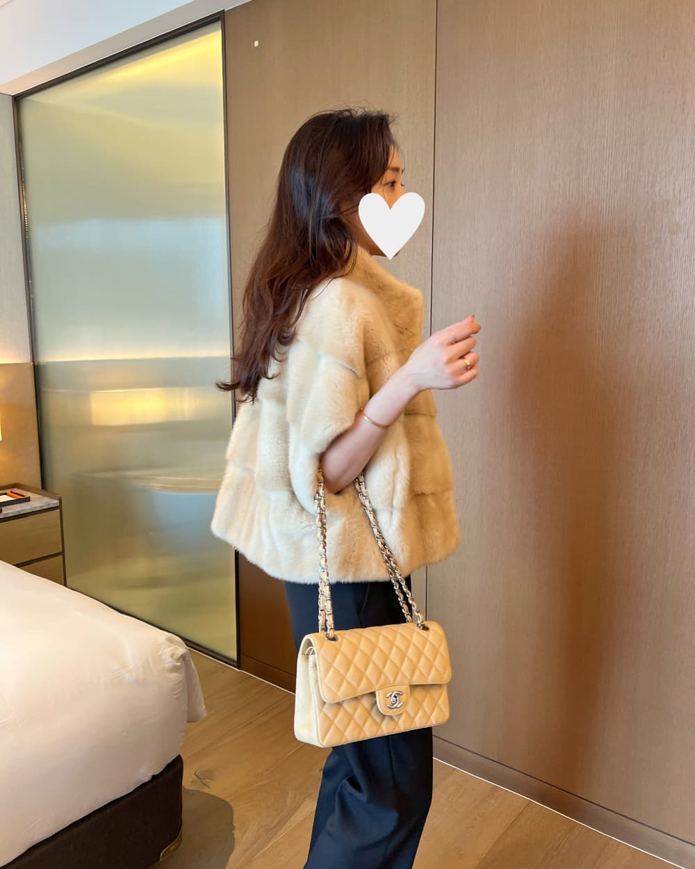 환경 보호 모피 모피 베스트 우아함 조끼 재킷 한국 동대문 chic 루즈핏 빅 사이즈 대외 무역 여성 상세 이미지 9