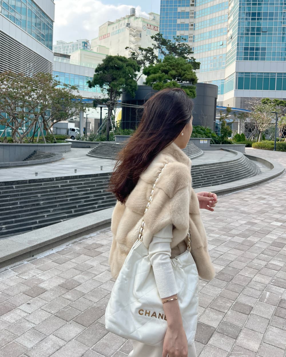 환경 보호 모피 모피 베스트 우아함 조끼 재킷 한국 동대문 chic 루즈핏 빅 사이즈 대외 무역 여성 상세 이미지 11