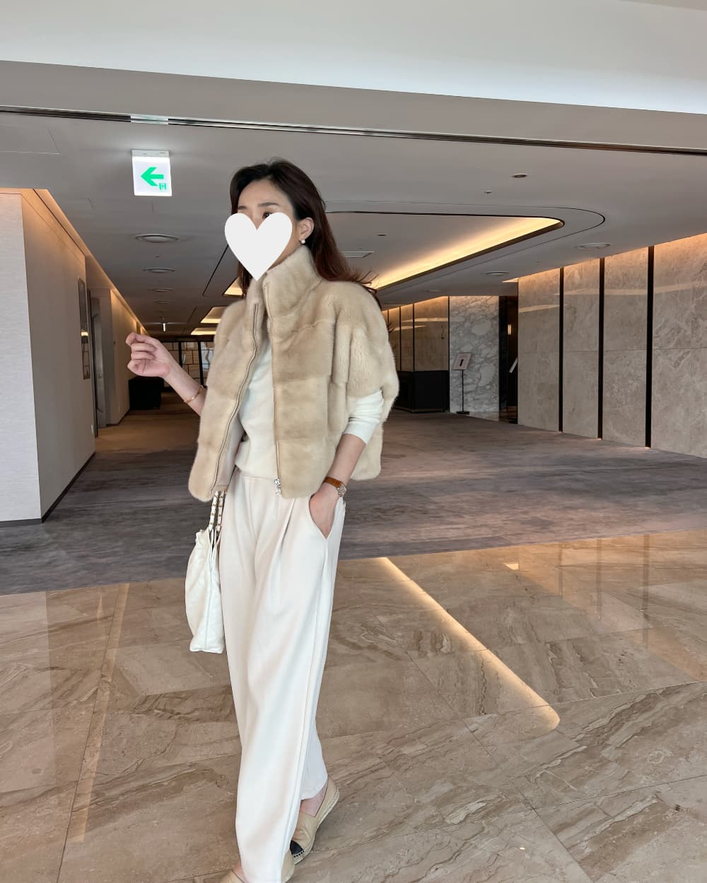 환경 보호 모피 모피 베스트 우아함 조끼 재킷 한국 동대문 chic 루즈핏 빅 사이즈 대외 무역 여성 상세 이미지 13