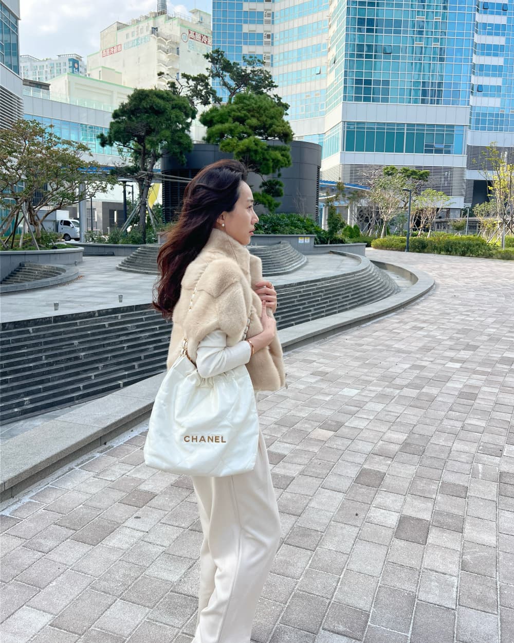 환경 보호 모피 모피 베스트 우아함 조끼 재킷 한국 동대문 chic 루즈핏 빅 사이즈 대외 무역 여성 상세 이미지 24