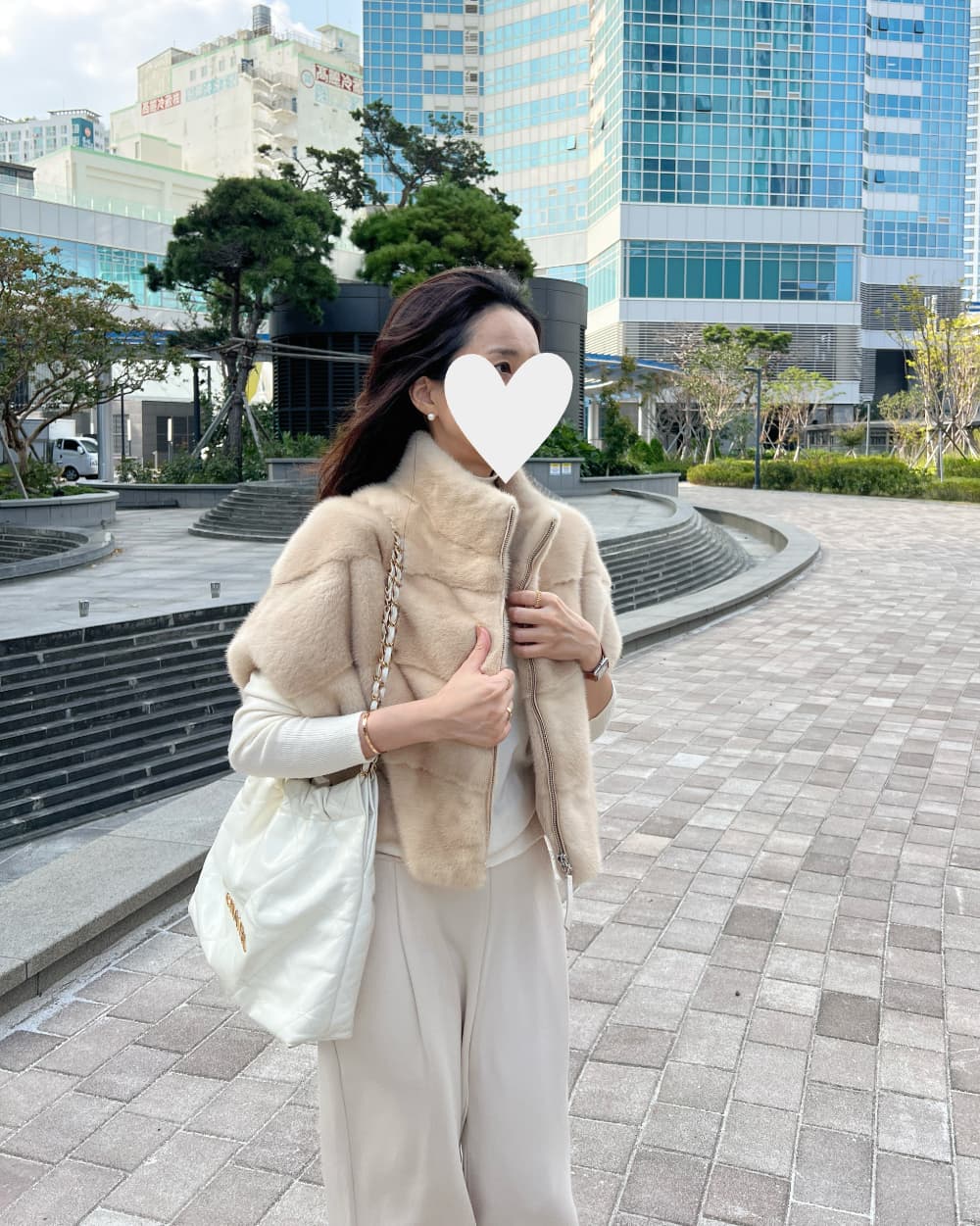 환경 보호 모피 모피 베스트 우아함 조끼 재킷 한국 동대문 chic 루즈핏 빅 사이즈 대외 무역 여성 상세 이미지 25
