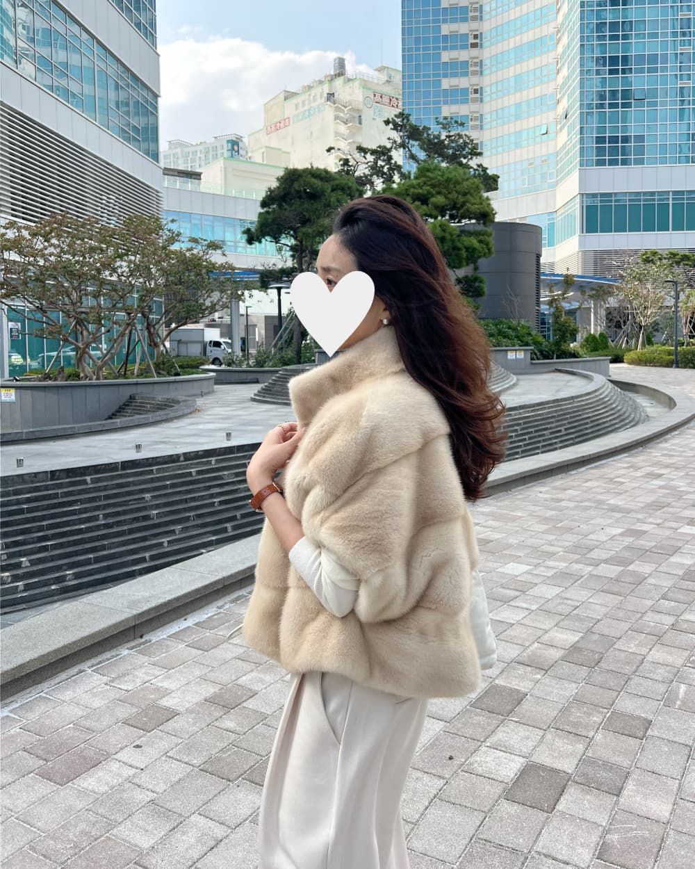 환경 보호 모피 모피 베스트 우아함 조끼 재킷 한국 동대문 chic 루즈핏 빅 사이즈 대외 무역 여성 상세 이미지 28
