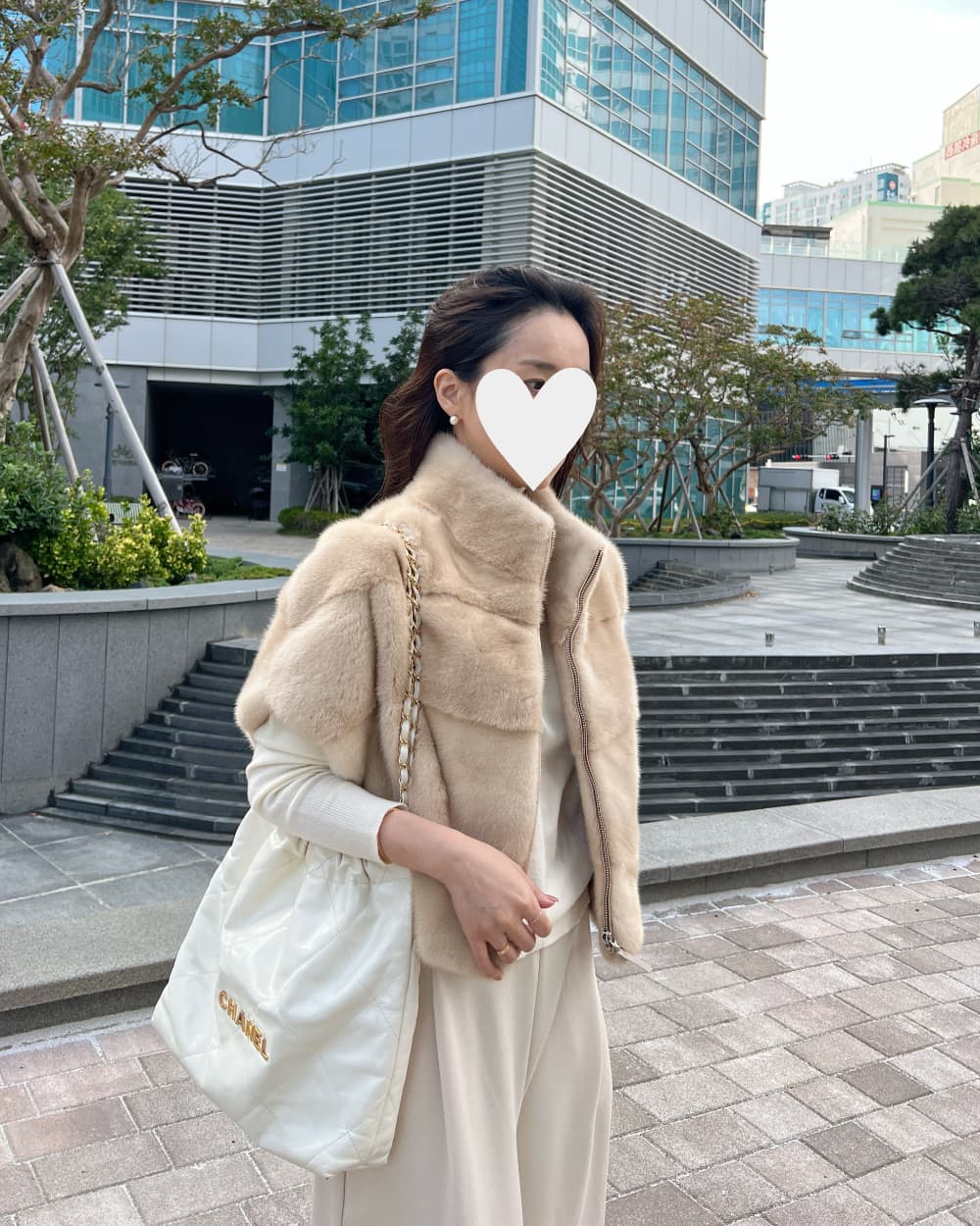환경 보호 모피 모피 베스트 우아함 조끼 재킷 한국 동대문 chic 루즈핏 빅 사이즈 대외 무역 여성 상세 이미지 30