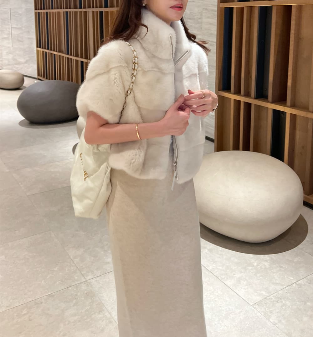환경 보호 모피 모피 베스트 우아함 조끼 재킷 한국 동대문 chic 루즈핏 빅 사이즈 대외 무역 여성 상세 이미지 32