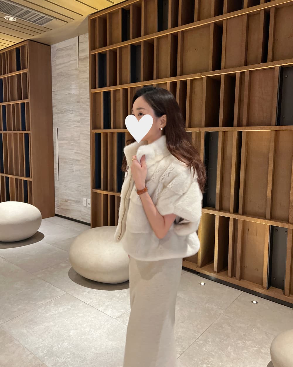 환경 보호 모피 모피 베스트 우아함 조끼 재킷 한국 동대문 chic 루즈핏 빅 사이즈 대외 무역 여성 상세 이미지 36