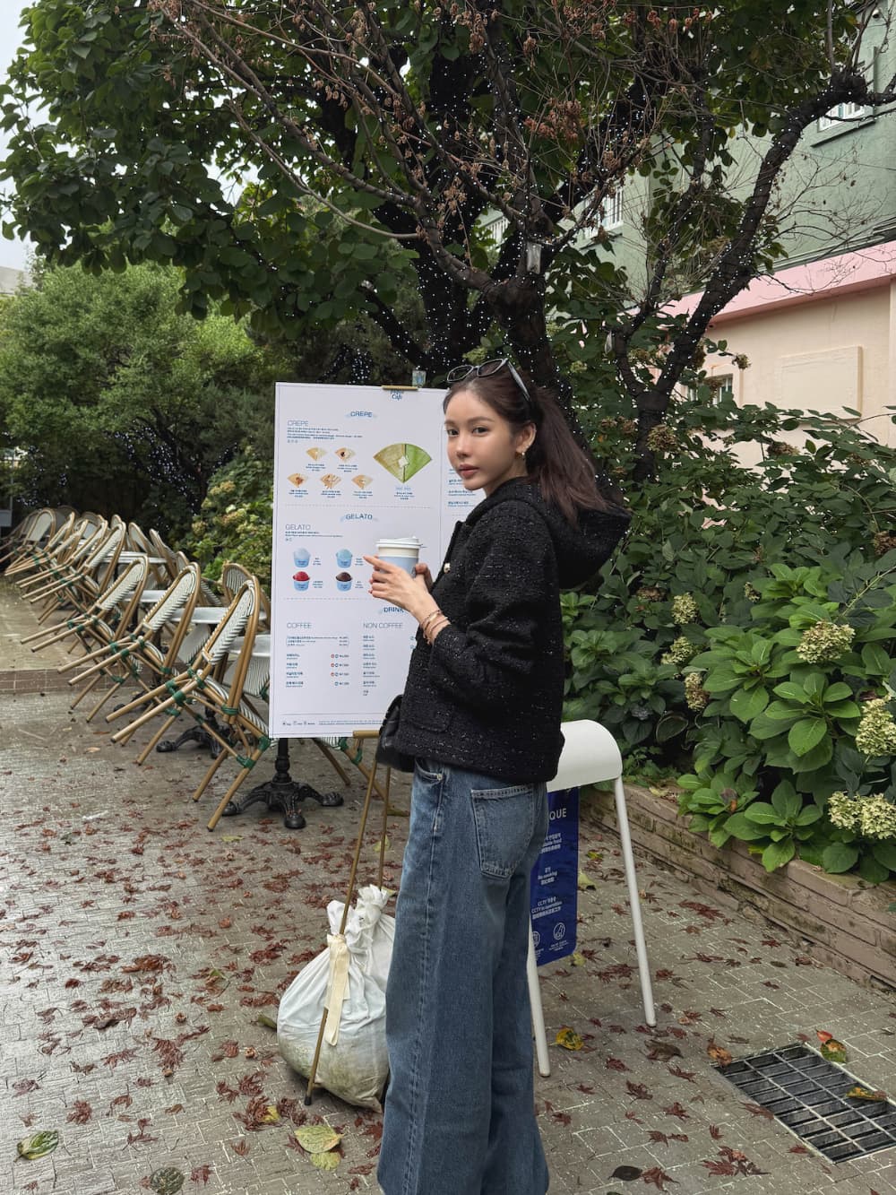 작은 샤넬 스타일 트위드 후드 짧은 외투 빛 럭셔리 패션 2026 새로운 올해 인기 폭발 상세 이미지 12