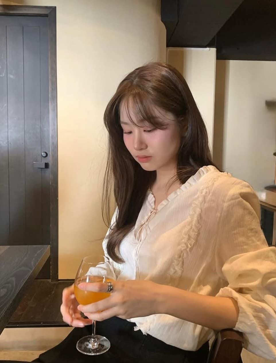 아름다운 자수 레이스 레이스 순면 긴팔 셔츠 상세 이미지 11