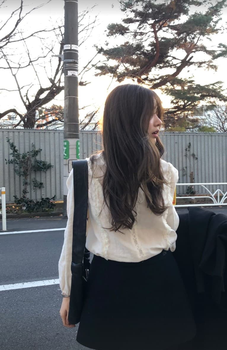 아름다운 자수 레이스 레이스 순면 긴팔 셔츠 상세 이미지 14
