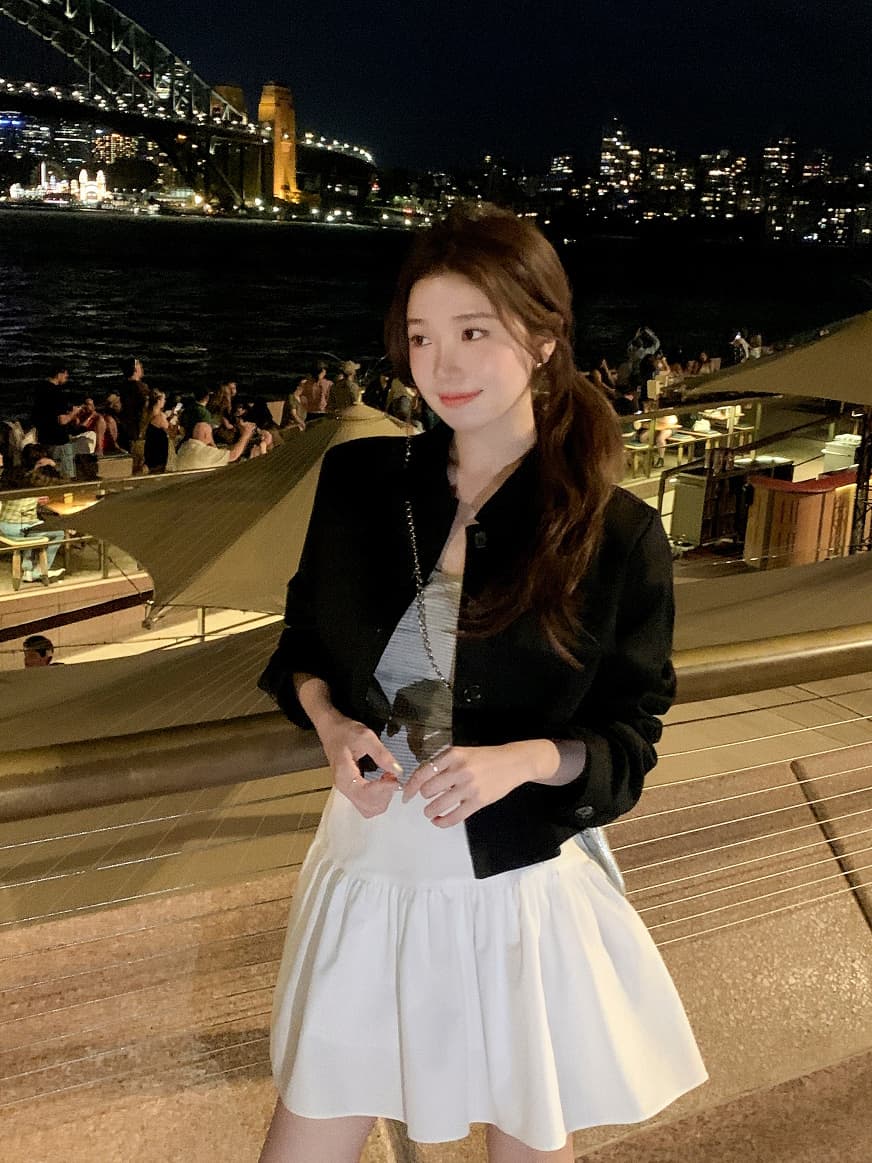 미니멀리즘 캐주얼 단색 워크웨어 짧은 외투 한국 스타일 chic 봄 가을 새로운 폴로 칼라 재킷 맨위 여성 상세 이미지 21