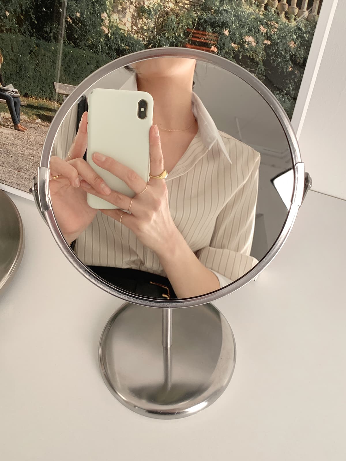 배색 스트라이프 셔츠 봄 가을 다용도 긴팔 셔츠 한국 ins 빛 요리 한 패션 빅 사이즈 여성 의류 대외 무역 상세 이미지 33
