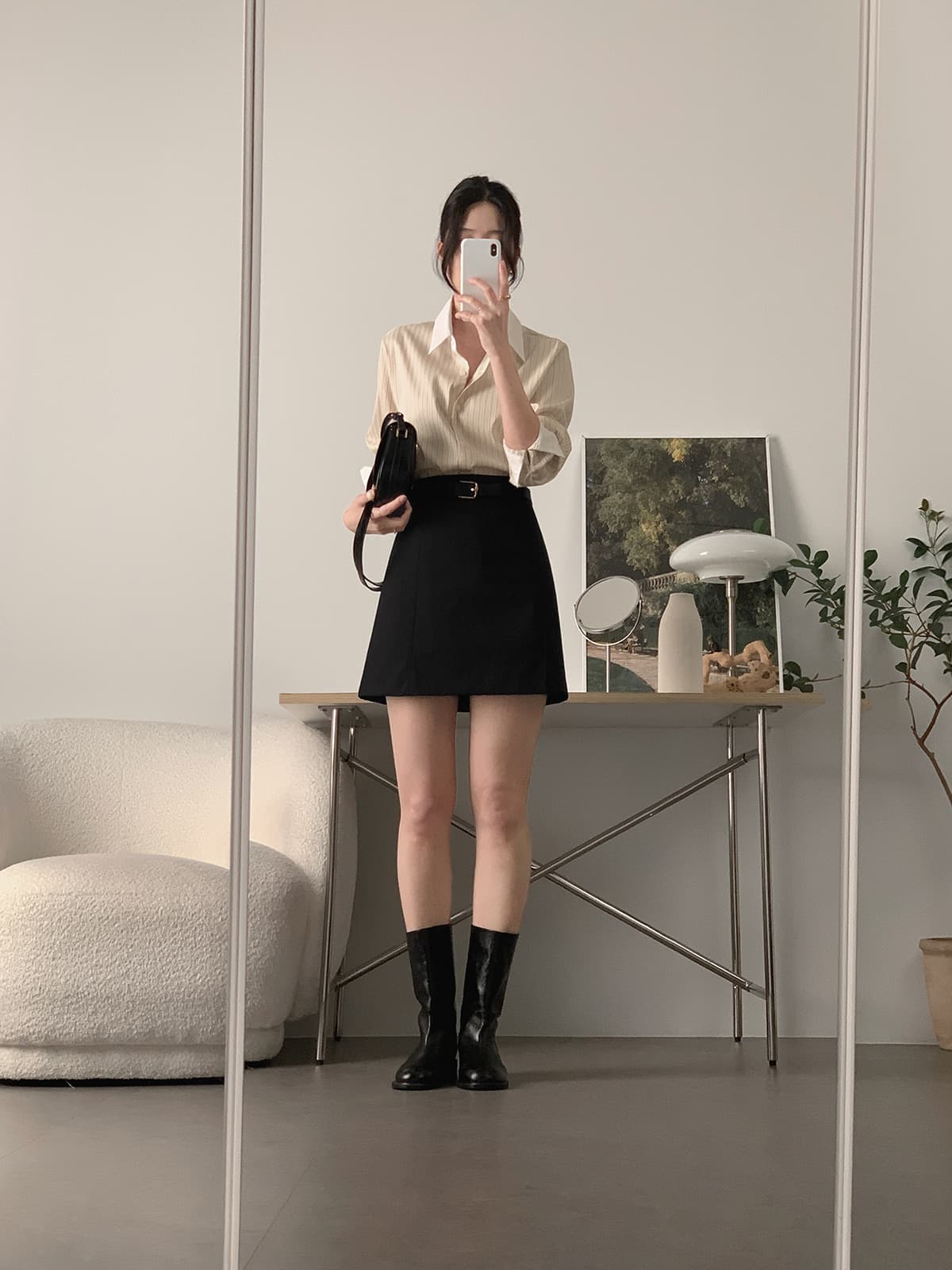 배색 스트라이프 셔츠 봄 가을 다용도 긴팔 셔츠 한국 ins 빛 요리 한 패션 빅 사이즈 여성 의류 대외 무역 상세 이미지 39
