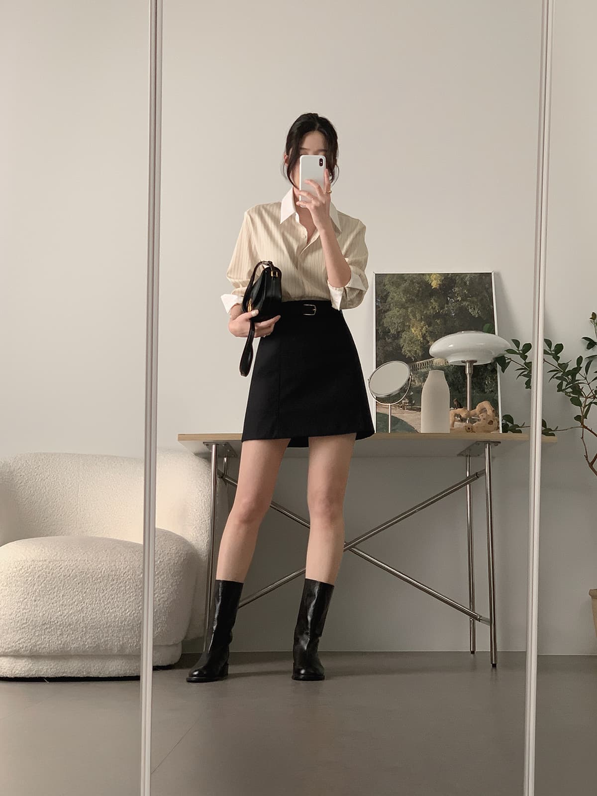 배색 스트라이프 셔츠 봄 가을 다용도 긴팔 셔츠 한국 ins 빛 요리 한 패션 빅 사이즈 여성 의류 대외 무역 상세 이미지 40