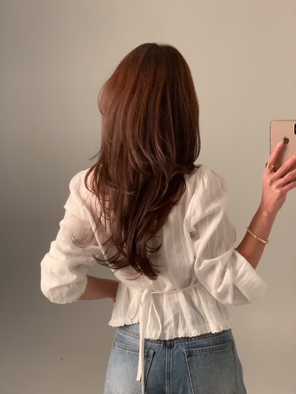 무거운 작업 레이스 레이스 레이스 업 셔츠 쉬폰 블라우스 한국 스타일 chic 빛 요리 한 패션 Chic 작은 대중 디자인 센스 상세 이미지 22