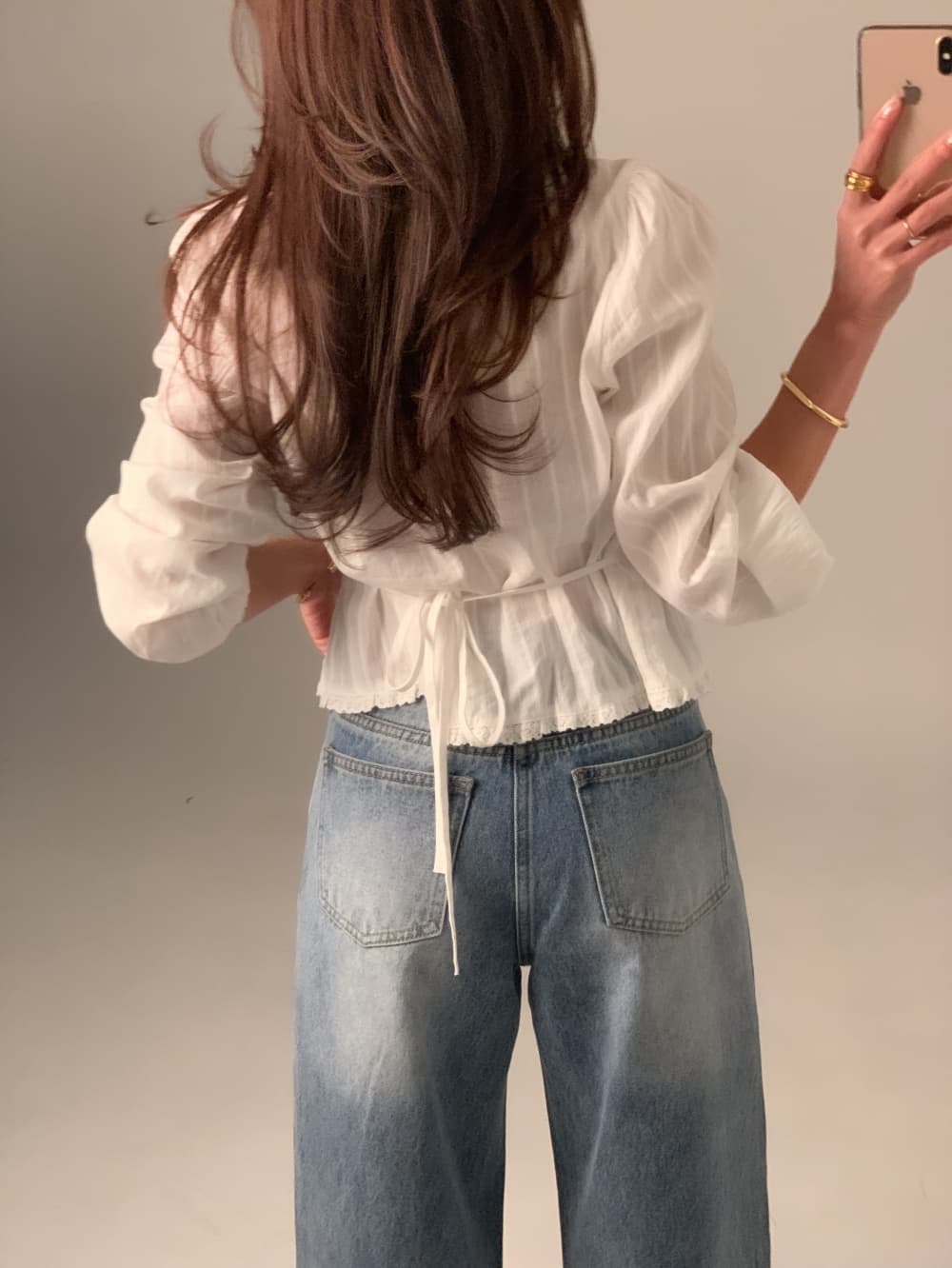 무거운 작업 레이스 레이스 레이스 업 셔츠 쉬폰 블라우스 한국 스타일 chic 빛 요리 한 패션 Chic 작은 대중 디자인 센스 상세 이미지 23