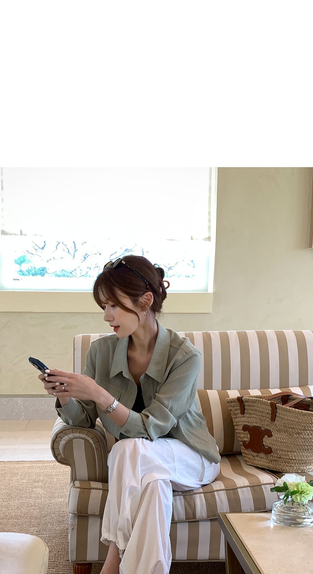 출퇴근 바람 얇은 스타일 주머니 워크웨어 재킷 재킷 긴팔 셔츠 에어컨 셔츠 자외선 차단 의류 상세 이미지 13