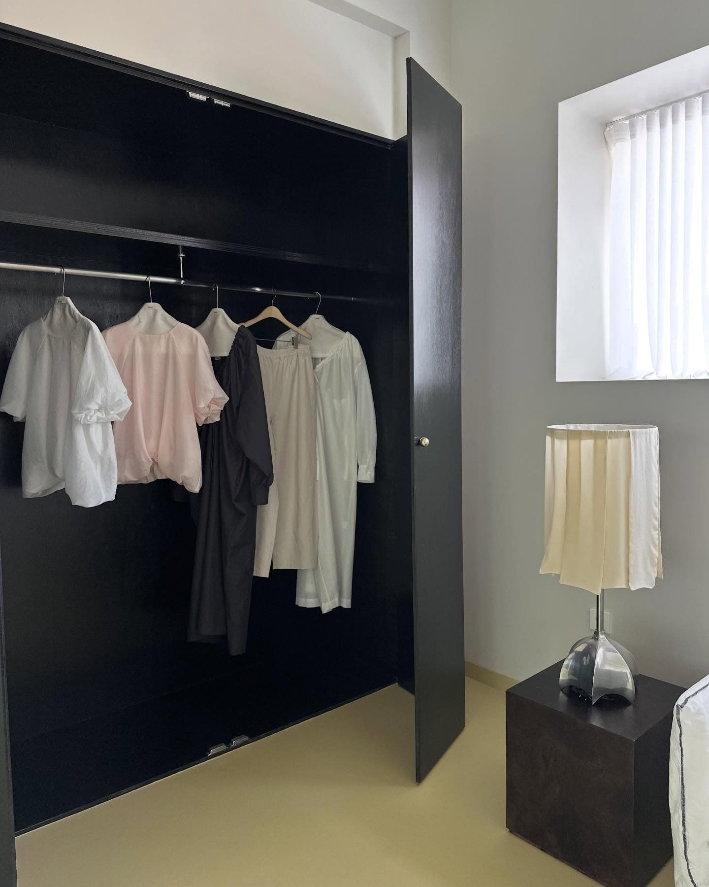 한국 chic 느긋한 레트로 벌룬 소매 셔츠 상세 이미지 19
