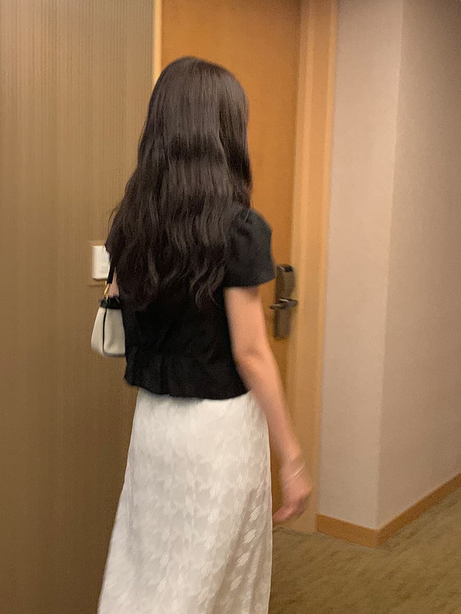 리본 반팔 셔츠 시폰 셔츠 여성 한국 스타일 chic 동대문 같은 단락 상세 이미지 28