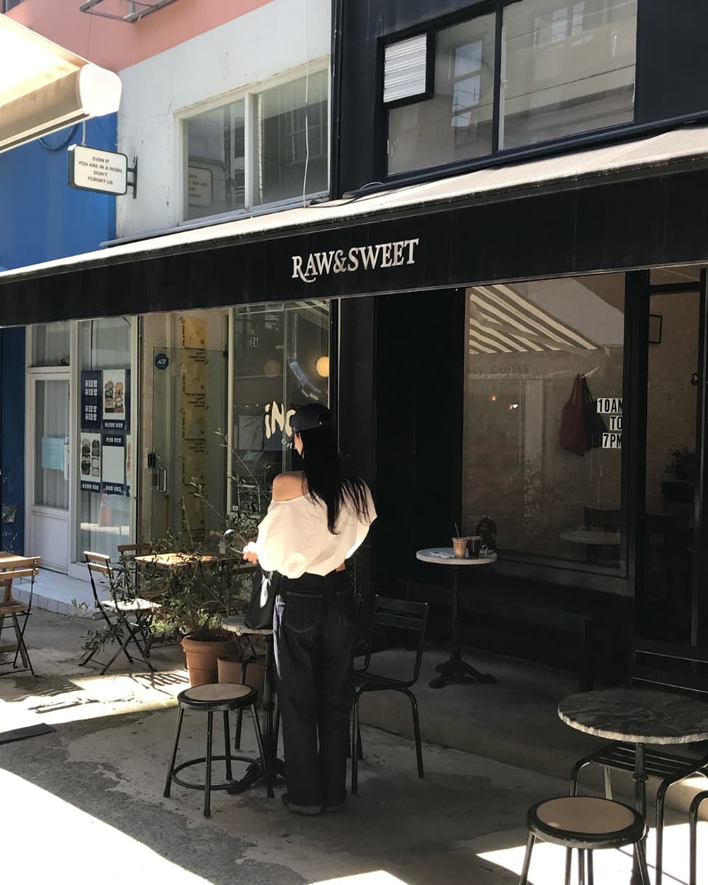 단색 오프숄더 보트넥 반팔 셔츠 쉬폰 블라우스 한국 스타일 chic 상세 이미지 6