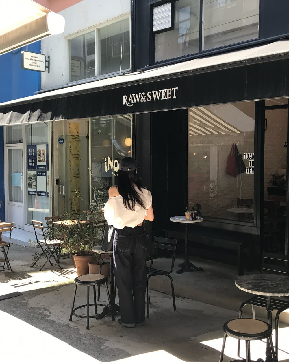 단색 오프숄더 보트넥 반팔 셔츠 쉬폰 블라우스 한국 스타일 chic 상세 이미지 7