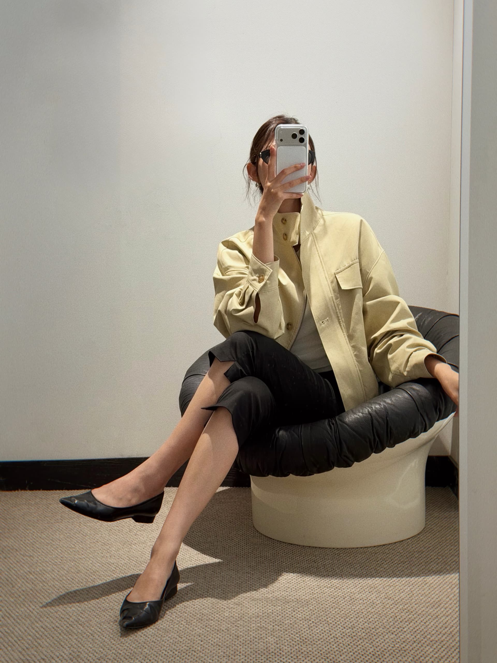 한 부서 빛 요리 한 파일럿 스타일 쇼트 스타일 바람막이 자켓 짧은 외투 캐주얼 다용도 상세 이미지 8