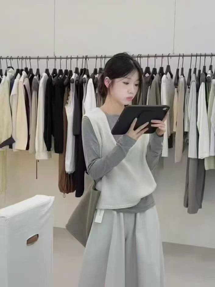 한 부서 패션 트렌드 세트 2026 가을 새로운 자이언트 잘 생긴 고급 센스 작은 키 위엄있는 대기 3종 세트 이미지 3
