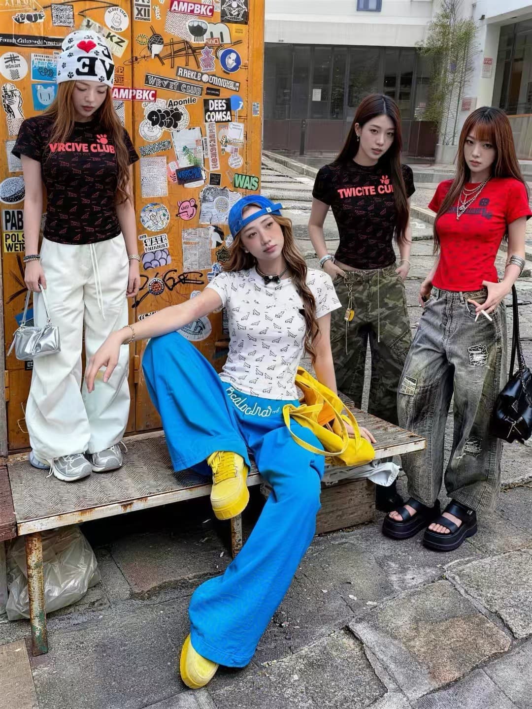 달콤한 핫걸 귀여운 강아지 프린트 쇼트 스타일 티셔츠 2026 봄 아모이 ins 조수 브랜드 한 일본식 ootd 패션 동다 상세 이미지 8