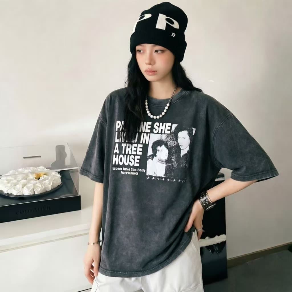 차가운 핫걸 워시 물 데님 마 오래된 oversize 남자 친구 느긋한 2026 여름 가을 새로운 펑크 다크 록 빅 사이즈 상세 이미지 8