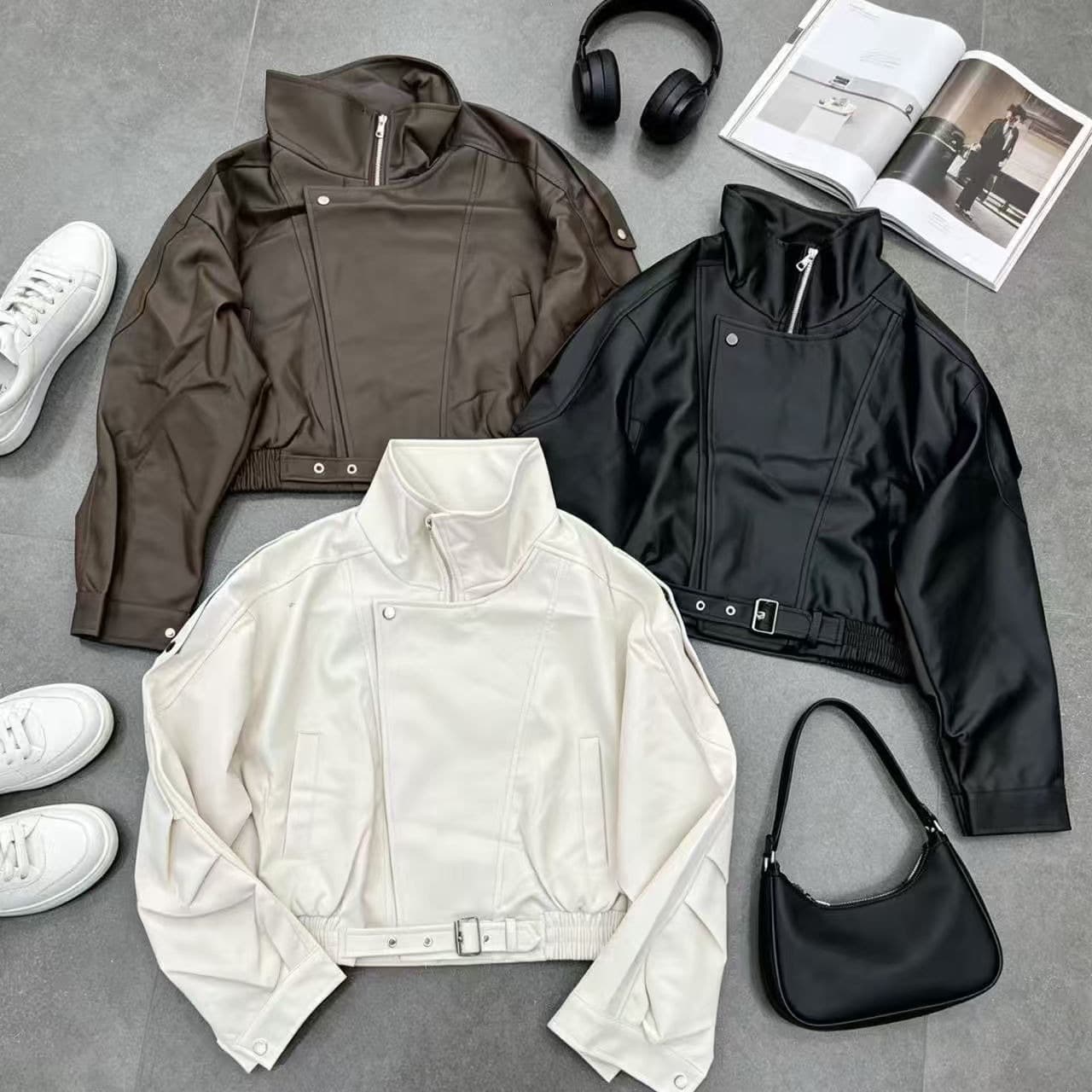 차가운 핫걸 PU 가죽 외투 2026 가을 겨울 새로운 ins 트렌디 패션 지퍼 한일 ootd 다용도 출퇴근 개성 k 이미지 5