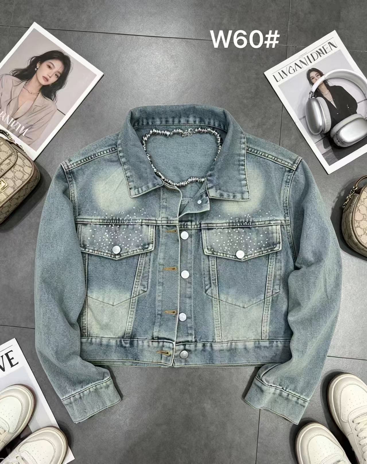 차가운 핫걸 워시 물 데님 쇼트 스타일 재킷 2026 가을 겨울 새로운 ins 트렌디 한일 ootd 천년기 바람 록 다크 k