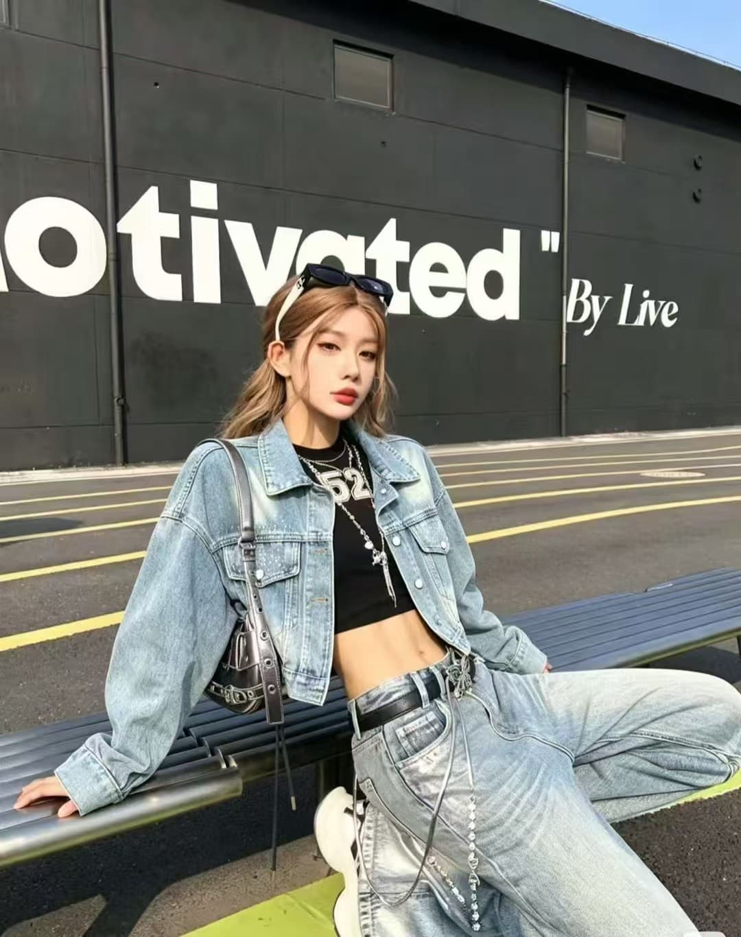 차가운 핫걸 워시 물 데님 쇼트 스타일 재킷 2026 가을 겨울 새로운 ins 트렌디 한일 ootd 천년기 바람 록 다크 k 상세 이미지 6