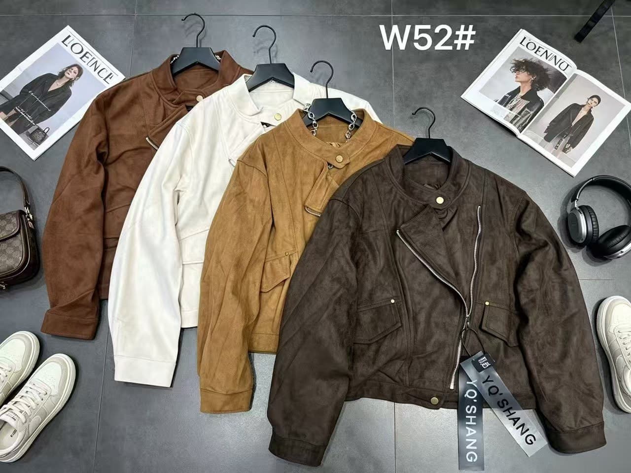 차가운 핫걸 비스듬한 지퍼 사슴 가죽 재킷 2026 가을 겨울 새로운 ins 트렌디 한일 ootd 패션 다용도 출퇴근 천년기 f