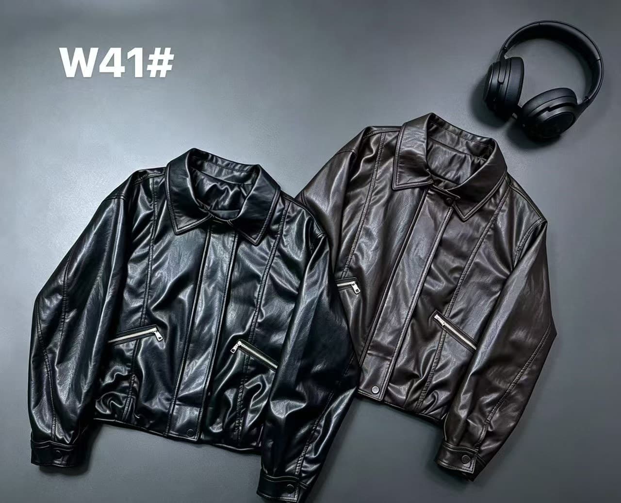차가운 핫걸 PU 가죽 외투 오토바이 여성 2026 가을 겨울 새로운 한일 ootd 패션 in 트렌디 펑크 다크 록 상세 이미지 1
