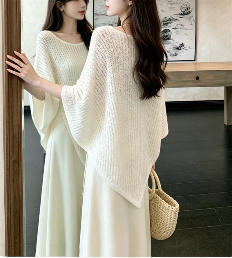 실사 2026 빅 사이즈 여름 새로운 지방 mm 한 부서 품격 외부 피 블라우스 슬립 드레스 스택 착용 투피스 세트 상세 이미지 14