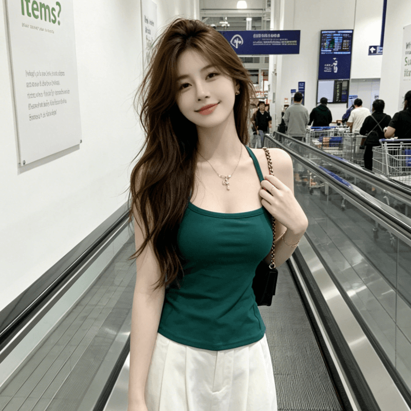 핫걸 십자가 스트랩 백리스 캐미솔 여름 인사이드 가져 가라. 만나는 외출용 하나 행침 목 튜브탑 맨위 이미지 5