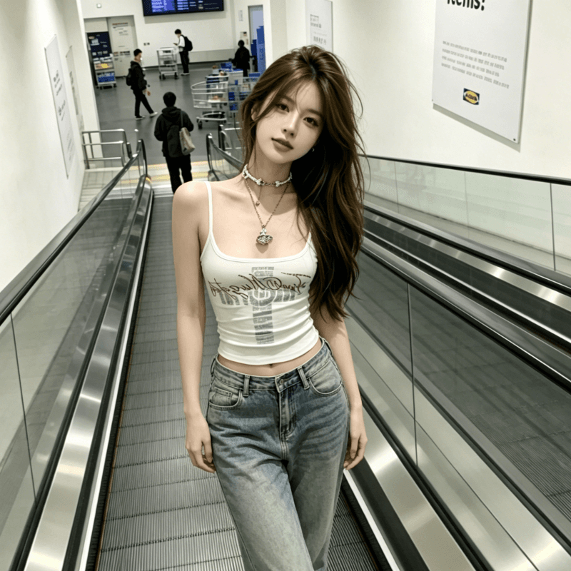 아메리칸 핫걸 핫픽스 조끼 슬립 여성 여름 몸매 가꾸기 순수한 욕망 바람 외출용 인사이드 가져 가라. 민소매 맨위 상세 이미지 6