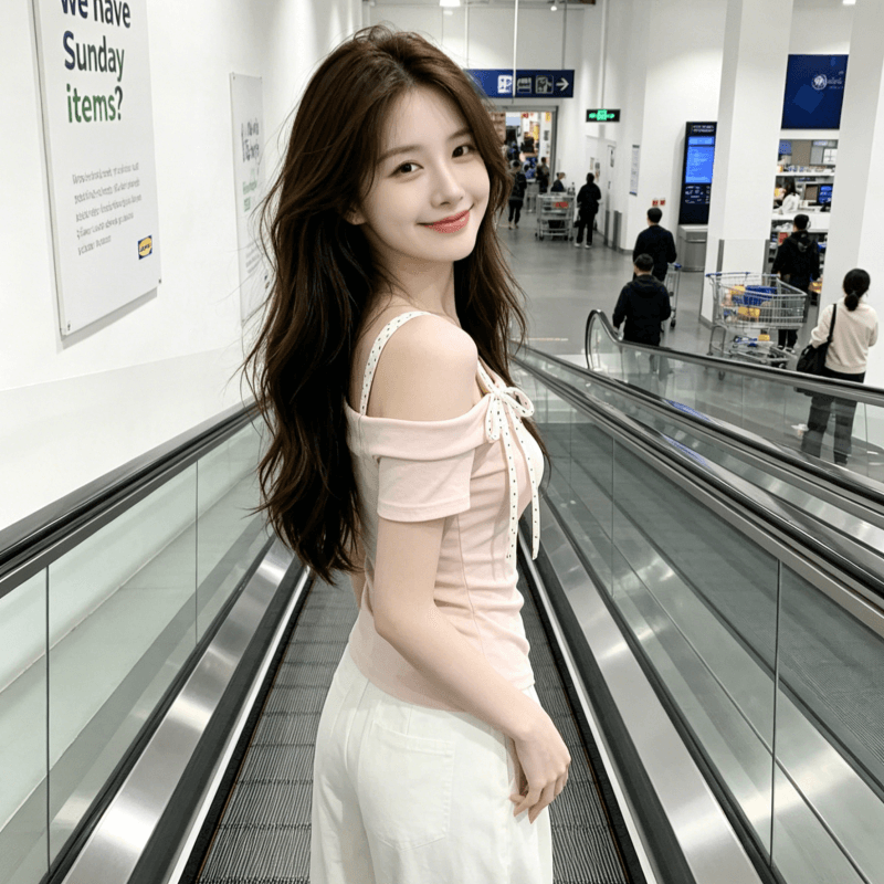 한 부서 비스듬한 어깨 나비 매듭 슬립 반팔 티셔츠 여성 싱글 측면 오프숄더 주름 허리 수축 순수한 욕망 바람 쇼트 스타일 맨위 이미지 3