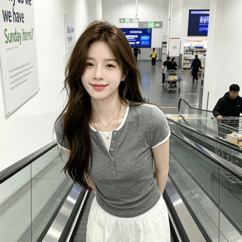 페이크 레이어드 배색 헨리 칼라 반팔 티셔츠 여성 2026 여름 몸매 가꾸기 슬림해 보이는 한 부서 가스 질감 출퇴근 맨위