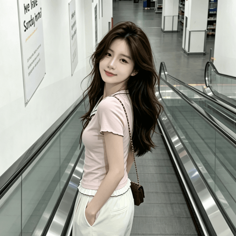 달콤한 스타일 핑크색 폴로 칼라 반팔 티셔츠 여성 여름 페이크 레이어드 배색 티셔츠 품격 슬림해 보이는 맨위 이미지 4