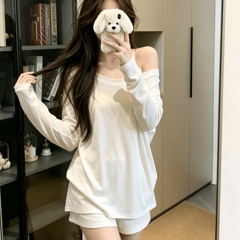 실사 작은 대중 느긋한 바람 얇은 스타일 긴팔 자외선 차단 여성 순수한 욕망 바람 루즈핏 슬림해 보이는 캐주얼 다용도 맨위 이미지 4