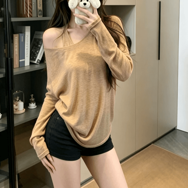 실사 작은 대중 느긋한 바람 얇은 스타일 긴팔 자외선 차단 여성 순수한 욕망 바람 루즈핏 슬림해 보이는 캐주얼 다용도 맨위 이미지 3