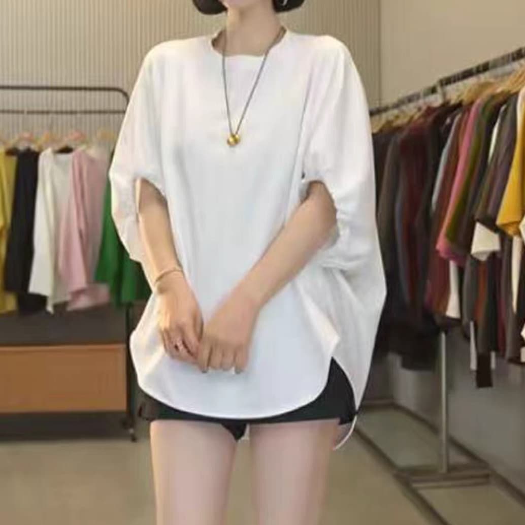주문 재고 있음 여름 새로운 커프스 참나무 늑골 느긋한 와 성별 부드러운 연령 감소 패션 티셔츠 한국 동대문 맨위 상세 이미지 4