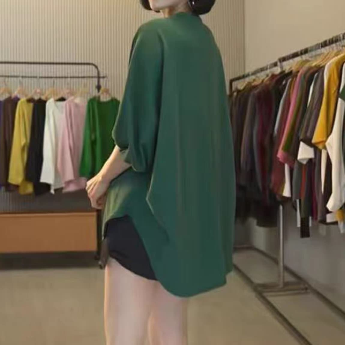 주문 재고 있음 여름 새로운 커프스 참나무 늑골 느긋한 와 성별 부드러운 연령 감소 패션 티셔츠 한국 동대문 맨위 상세 이미지 8